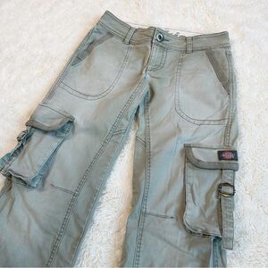 Vintage Dickies Women Y2K Low Waist Loose Fit Cargo Utility Pants